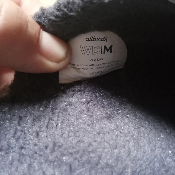 All Birds Women's Heathered Gray Wool Dweller Slippers Size 8 - Picture 7 of 7